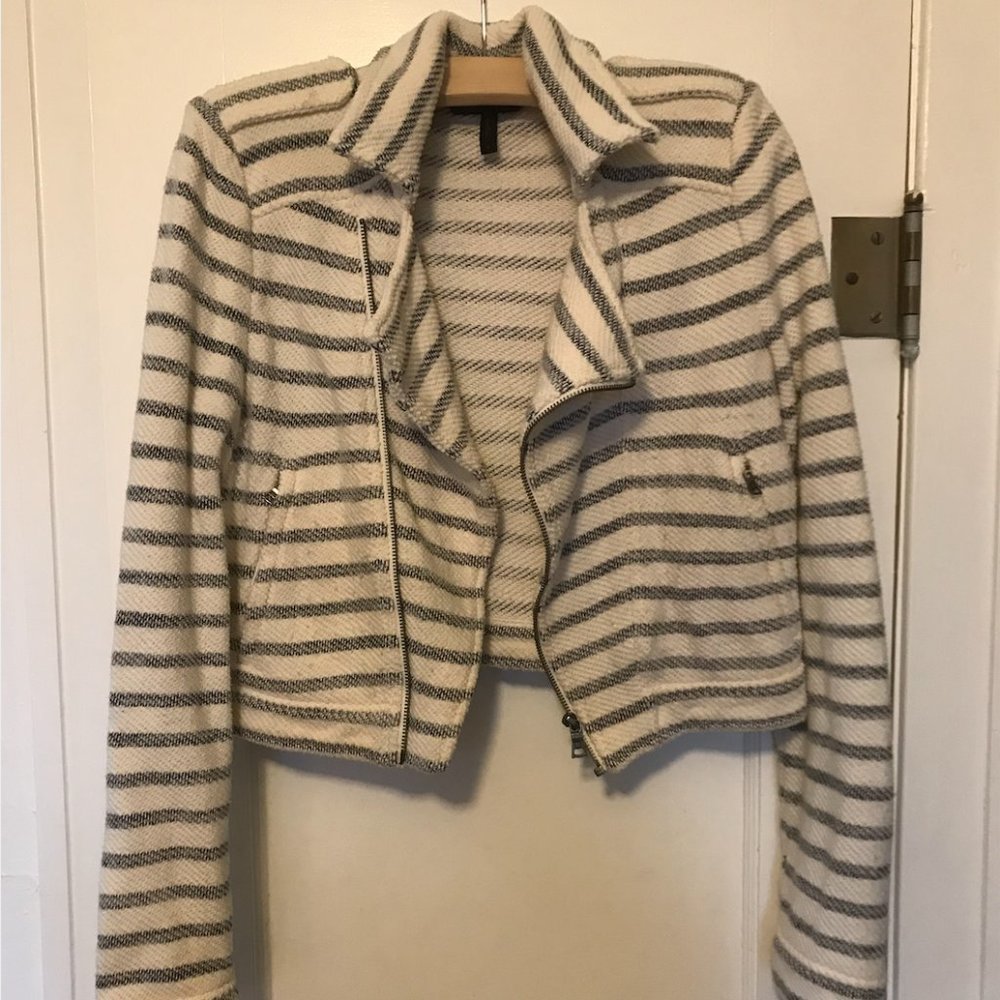 BCBGMaxazria Knit Striped Blazer